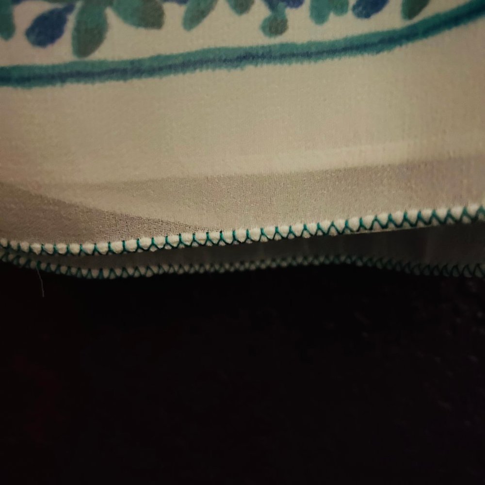 Max Studio Speciality Prods (M.S.S.P.) DRESS, XL White w/blue, purple, & green - Picture 5 of 8